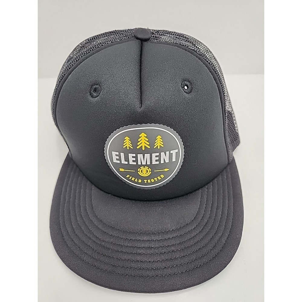 Element Skateboard Men's Endure The Elements Black Snapback Hat Cap Mesh‎